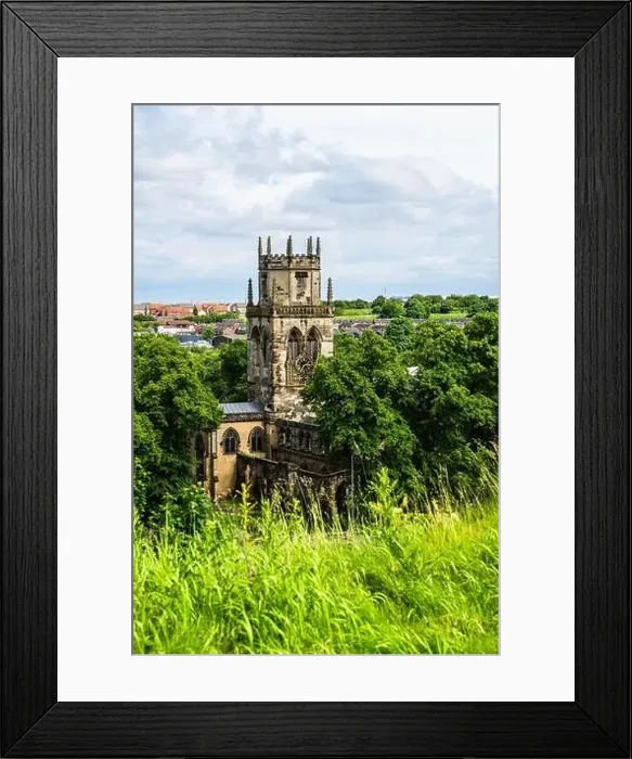 Framed Print : All Saints Church in Pontefract, West Yorkshire, England Framed Print : All Saints Church in Pontefract, West Yorkshire, England