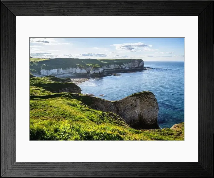 Framed Print : Cliffs over Flamborough Seawatch Observatory, Flamborough, Yorkshire, England Framed Print : Cliffs over Flamborough Seawatch Observatory, Flamborough, Yorkshire, England