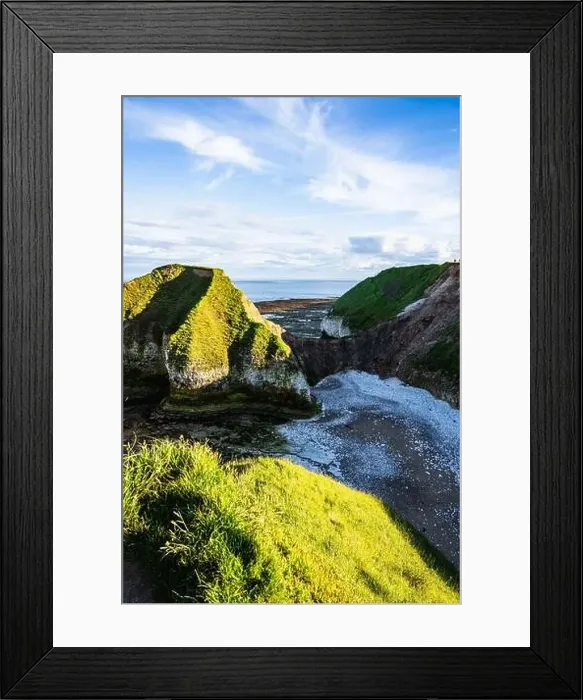 Framed Print : Cliffs over Flamborough Seawatch Observatory, Flamborough, Yorkshire, England Framed Print : Cliffs over Flamborough Seawatch Observatory, Flamborough, Yorkshire, England