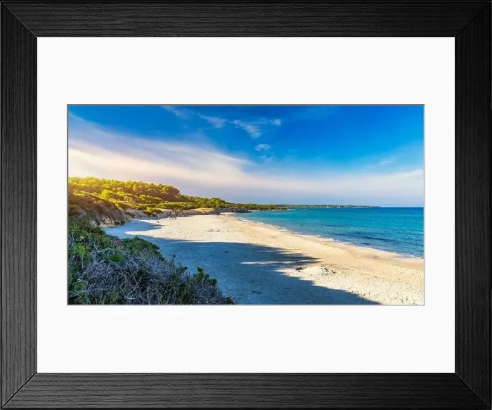 Framed Print : View of Baia dei Turchi, Puglia region Framed Print : View of Baia dei Turchi, Puglia region