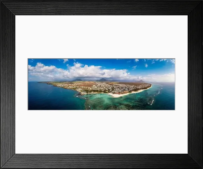 Framed Print : Beautiful Mauritius Island with gorgeous beach Flic en Flac Framed Print : Beautiful Mauritius Island with gorgeous beach Flic en Flac
