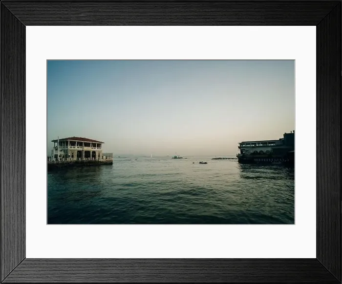 Framed Print : ISTANBUL, TURKEY - OCTOBER 22, 2023 Historical Moda Pier. High quality photo Framed Print : ISTANBUL, TURKEY - OCTOBER 22, 2023 Historical Moda Pier. High quality photo