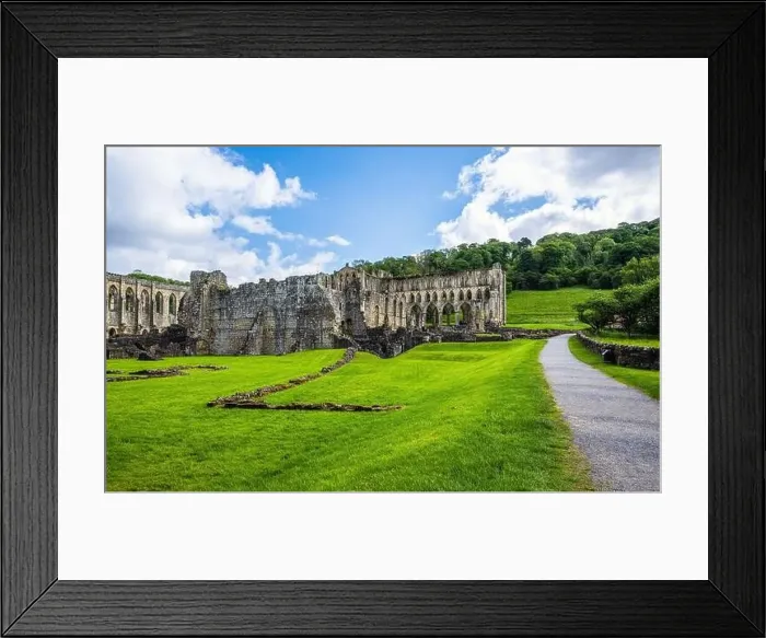Framed Print : Rievaulx Abbey, North York Moors National Park, North Yorkshire, England Framed Print : Rievaulx Abbey, North York Moors National Park, North Yorkshire, England