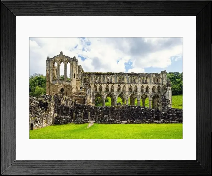 Framed Print : Rievaulx Abbey, North York Moors National Park, North Yorkshire, England Framed Print : Rievaulx Abbey, North York Moors National Park, North Yorkshire, England