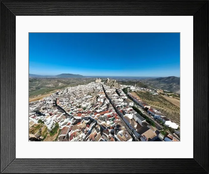 Framed Print : aerial view of the municipality of Olvera in the province of Cadiz, Spain Framed Print : aerial view of the municipality of Olvera in the province of Cadiz, Spain