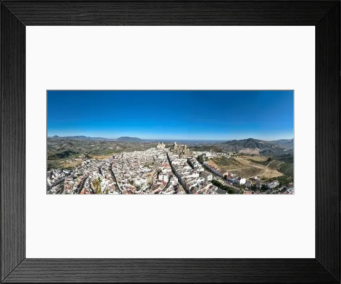 Framed Print : aerial view of the municipality of Olvera in the province of Cadiz, Spain Framed Print : aerial view of the municipality of Olvera in the province of Cadiz, Spain