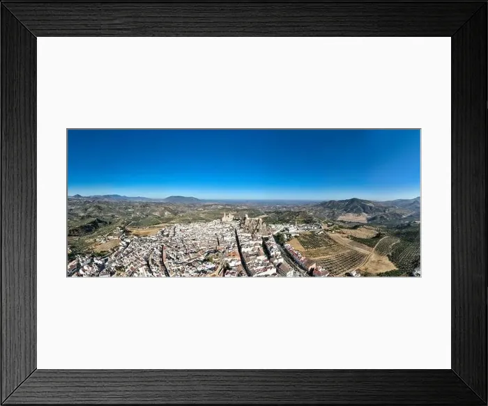Framed Print : aerial view of the municipality of Olvera in the province of Cadiz, Spain Framed Print : aerial view of the municipality of Olvera in the province of Cadiz, Spain