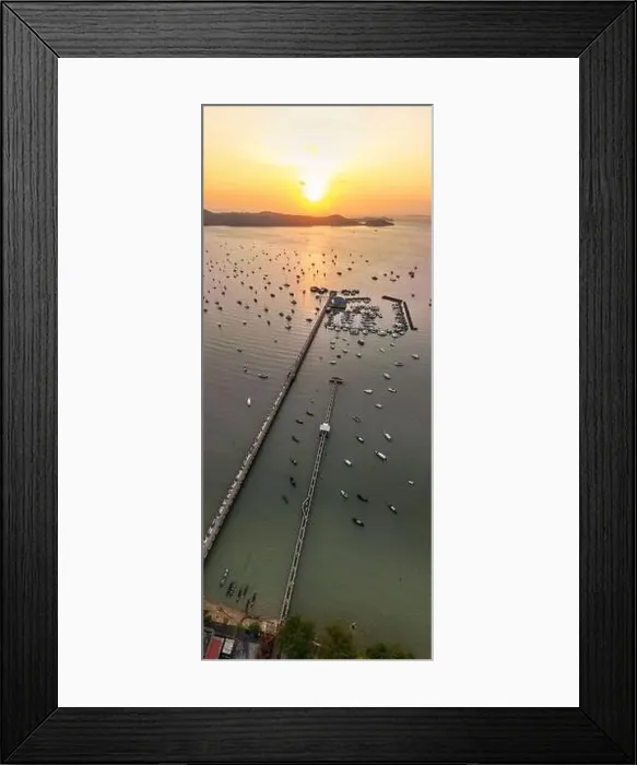 Framed Print : Aerial View Drone shot of Yacht and sailboat parking in marina, Transportation and travel background Framed Print : Aerial View Drone shot of Yacht and sailboat parking in marina, Transportation and travel background