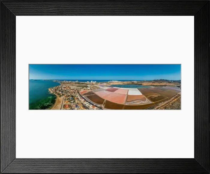 Framed Print : Aerial view of La Manga seaside spit of Mar Menor in the Region of Murcia Framed Print : Aerial view of La Manga seaside spit of Mar Menor in the Region of Murcia