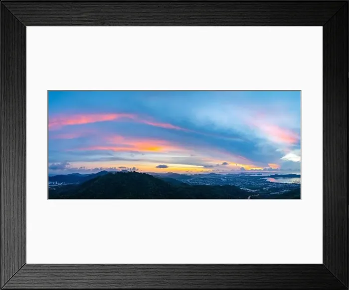 Framed Print : aerial night view beautiful lighting around the Phuket big Buddha Framed Print : aerial night view beautiful lighting around the Phuket big Buddha