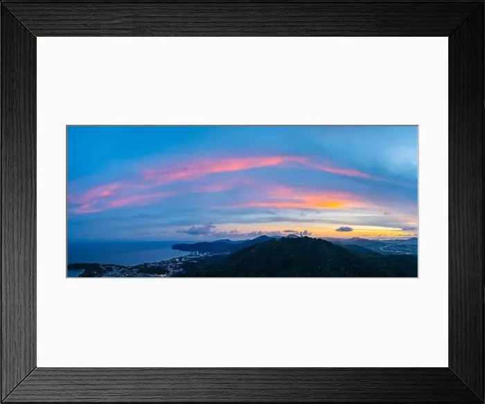 Framed Print : aerial night view beautiful lighting around the Phuket big Buddha Framed Print : aerial night view beautiful lighting around the Phuket big Buddha