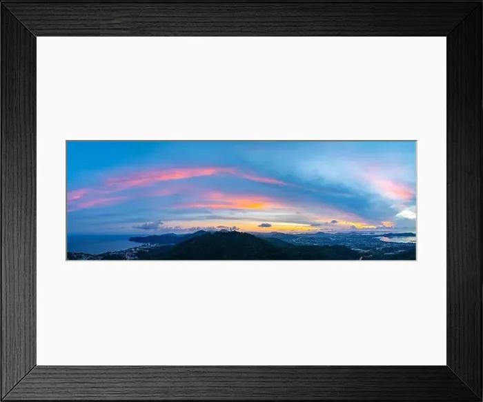 Framed Print : aerial night view beautiful lighting around the Phuket big Buddha Framed Print : aerial night view beautiful lighting around the Phuket big Buddha
