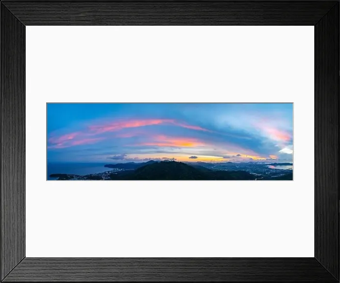 Framed Print : aerial night view beautiful lighting around the Phuket big Buddha Framed Print : aerial night view beautiful lighting around the Phuket big Buddha