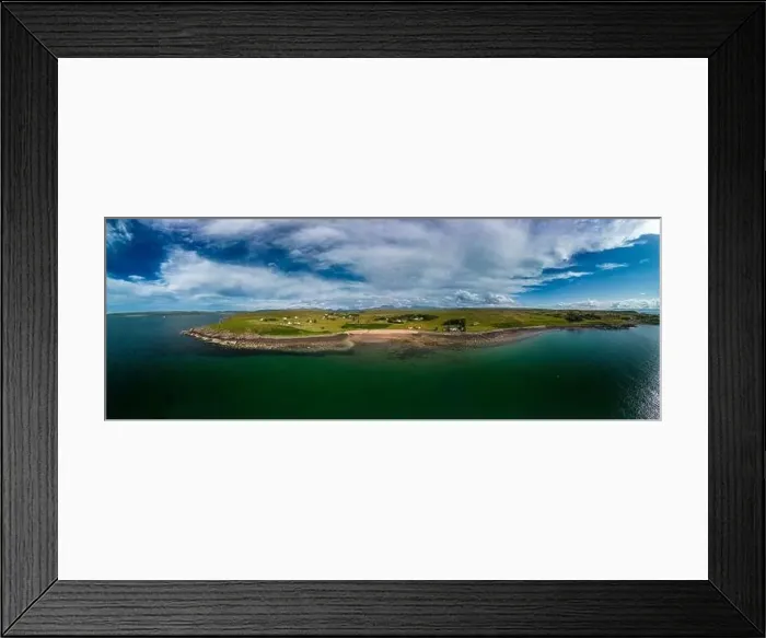 Framed Print : An aerial perspective highlights the tranquil waters Framed Print : An aerial perspective highlights the tranquil waters