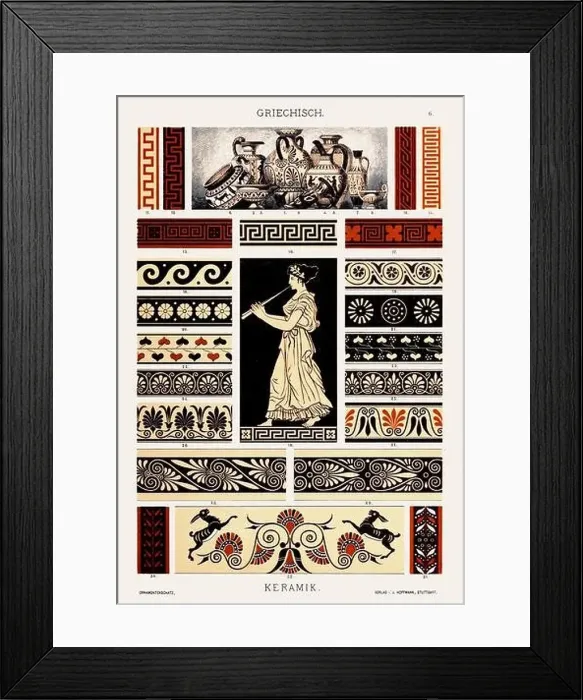 Framed Print : Greek Ornamentation from Antiquity Framed Print : Greek Ornamentation from Antiquity