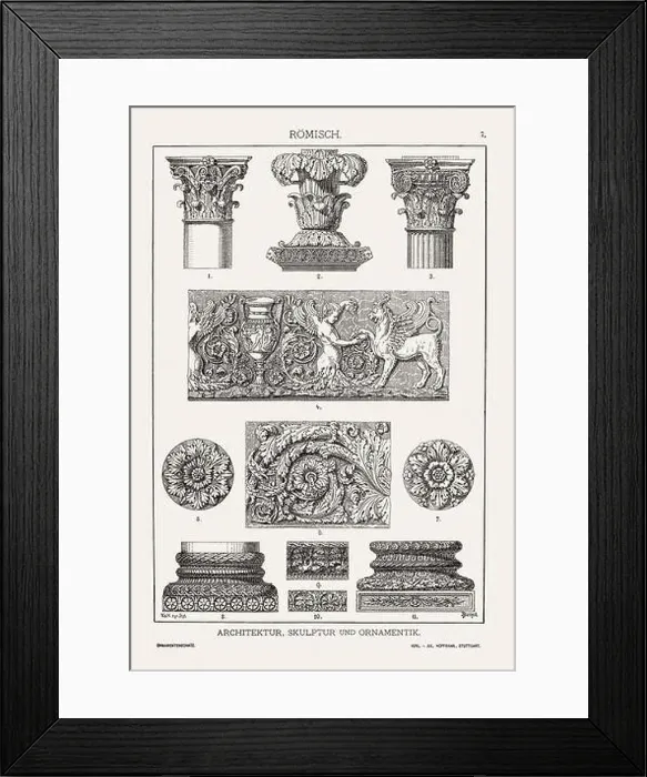 Framed Print : Roman Ornamentation from Antiquity Framed Print : Roman Ornamentation from Antiquity