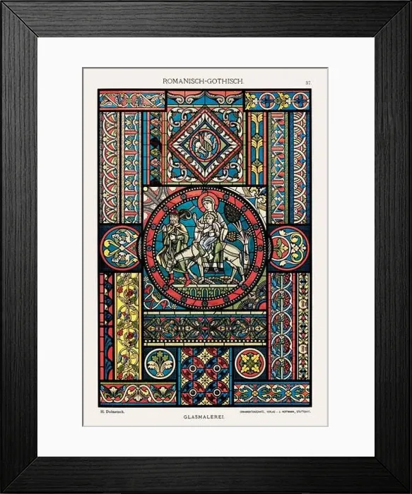 Framed Print : Roman-Gothic Ornamentation Framed Print : Roman-Gothic Ornamentation