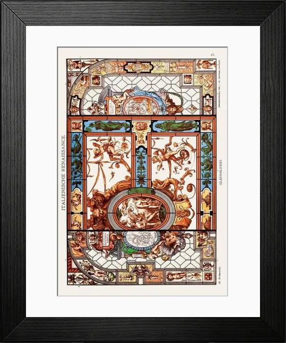 Framed Print : Italian Renaissance Ornamentation Framed Print : Italian Renaissance Ornamentation
