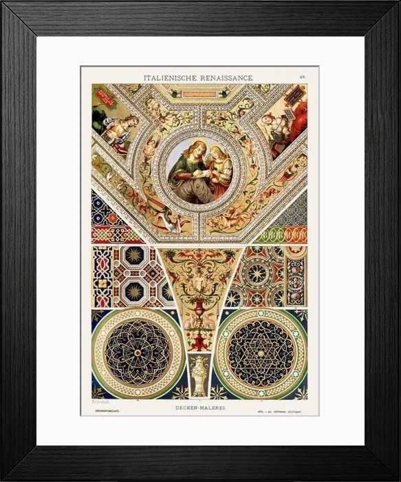 Framed Print : Italian Renaissance Ornamentation Framed Print : Italian Renaissance Ornamentation