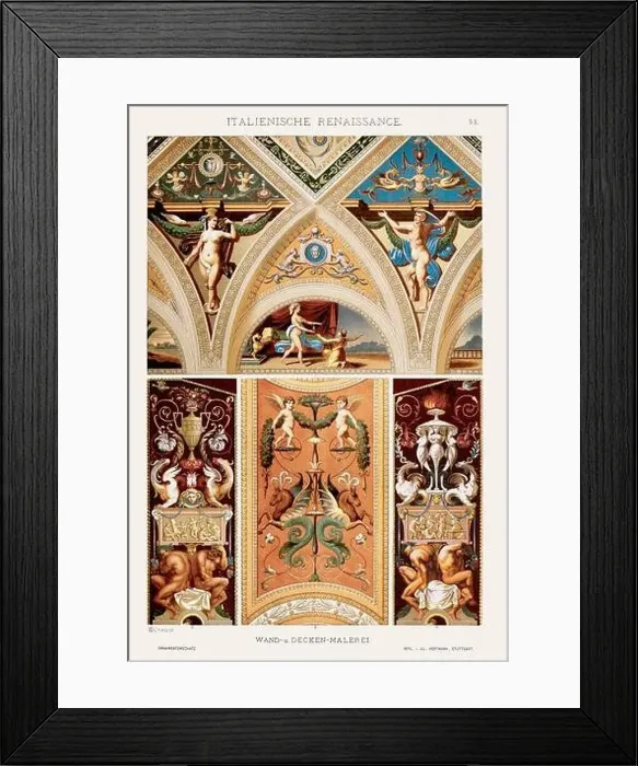 Framed Print : Italian Renaissance Ornamentation Framed Print : Italian Renaissance Ornamentation