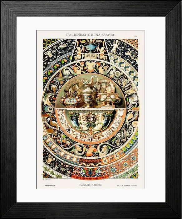 Framed Print : Italian Renaissance Ornamentation Framed Print : Italian Renaissance Ornamentation