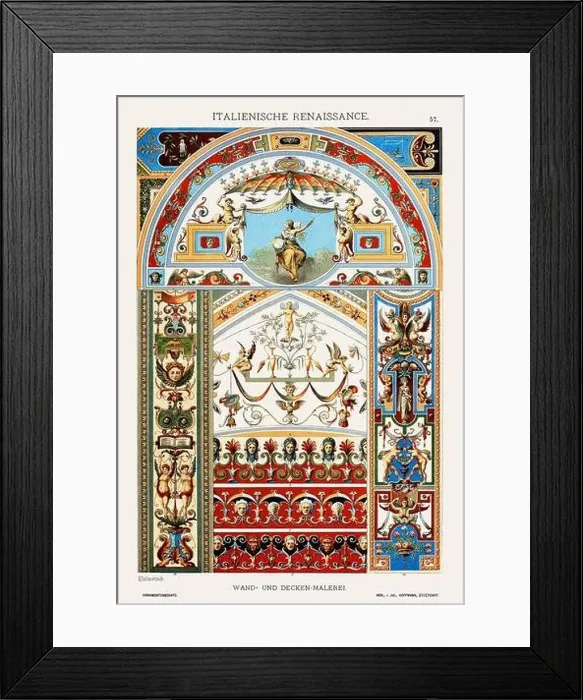 Framed Print : Italian Renaissance Ornamentation Framed Print : Italian Renaissance Ornamentation