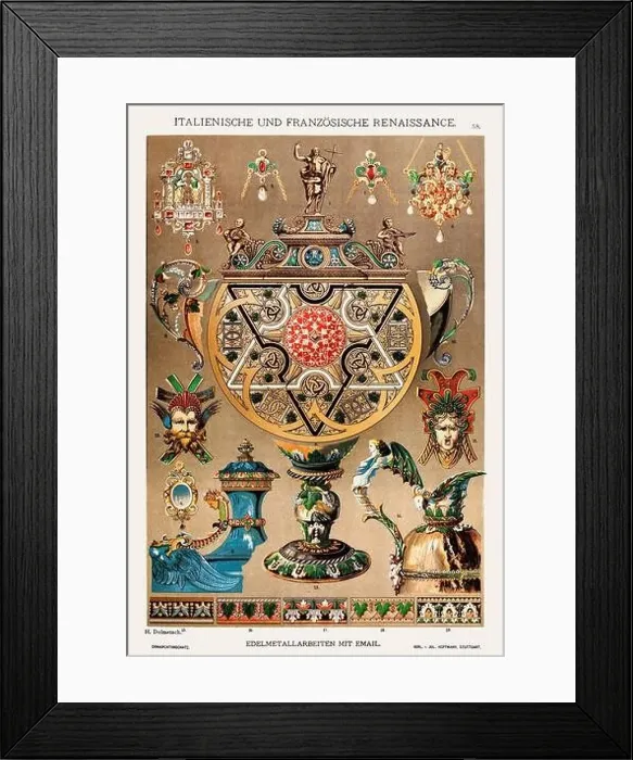Framed Print : Renaissance Ornamentation Framed Print : Renaissance Ornamentation
