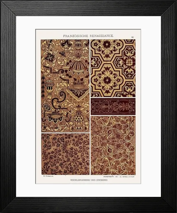 Framed Print : French Renaissance Ornamentation Framed Print : French Renaissance Ornamentation