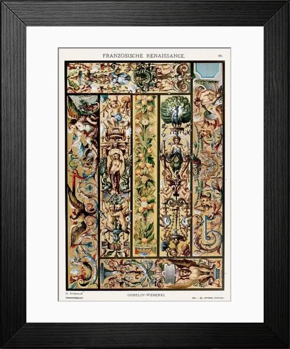 Framed Print : French Renaissance Ornamentation