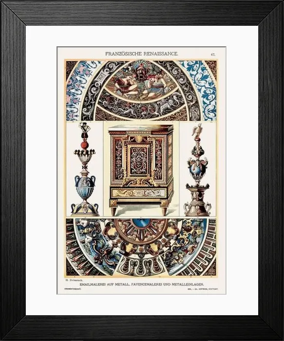 Framed Print : French Renaissance Ornamentation Framed Print : French Renaissance Ornamentation