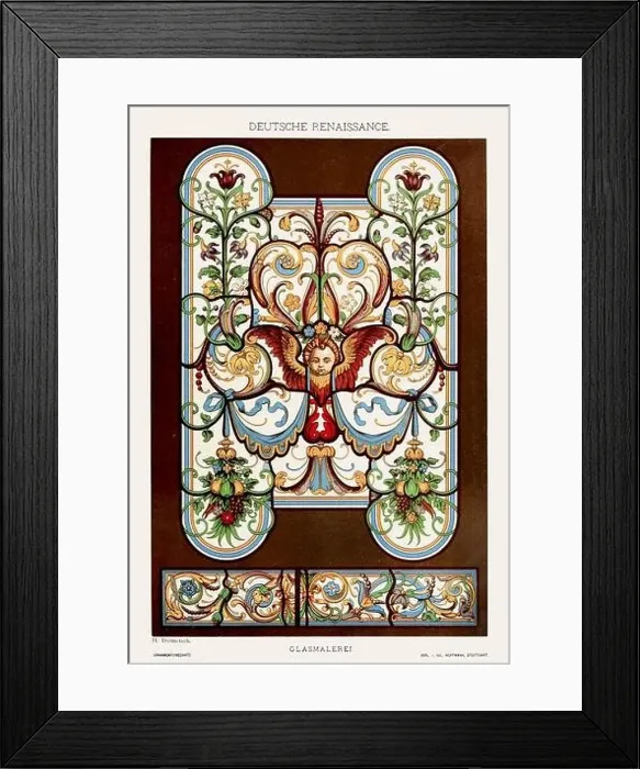 Framed Print : German Renaissance Ornamentation Framed Print : German Renaissance Ornamentation