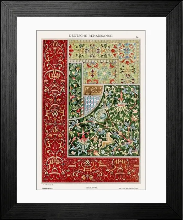 Framed Print : German Renaissance Ornamentation Framed Print : German Renaissance Ornamentation