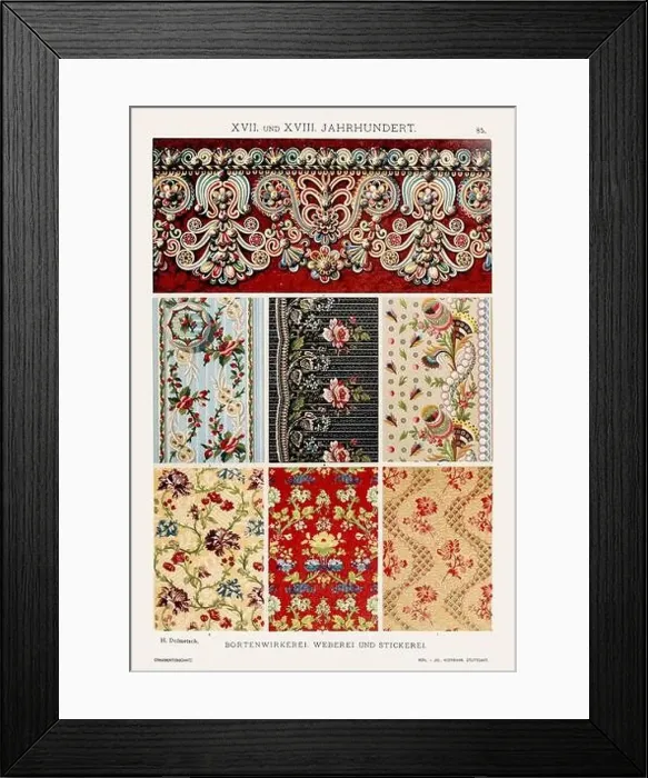 Framed Print : 17th and 18th Century Ornamentation Framed Print : 17th and 18th Century Ornamentation