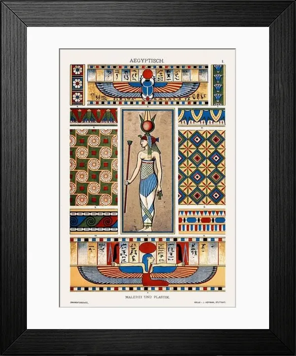 Framed Print : Egyptian Ornamentation from Antiquity Framed Print : Egyptian Ornamentation from Antiquity