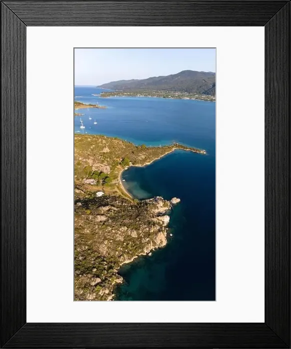 Framed Print : Diaporos Island, Halkidiki, Aerial shot Framed Print : Diaporos Island, Halkidiki, Aerial shot