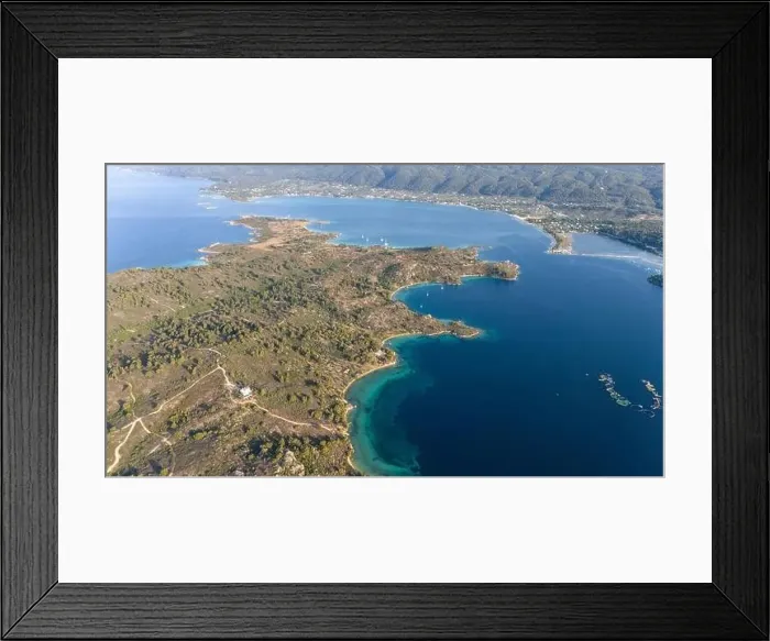 Framed Print : Diaporos Island, Halkidiki, Aerial shot Framed Print : Diaporos Island, Halkidiki, Aerial shot