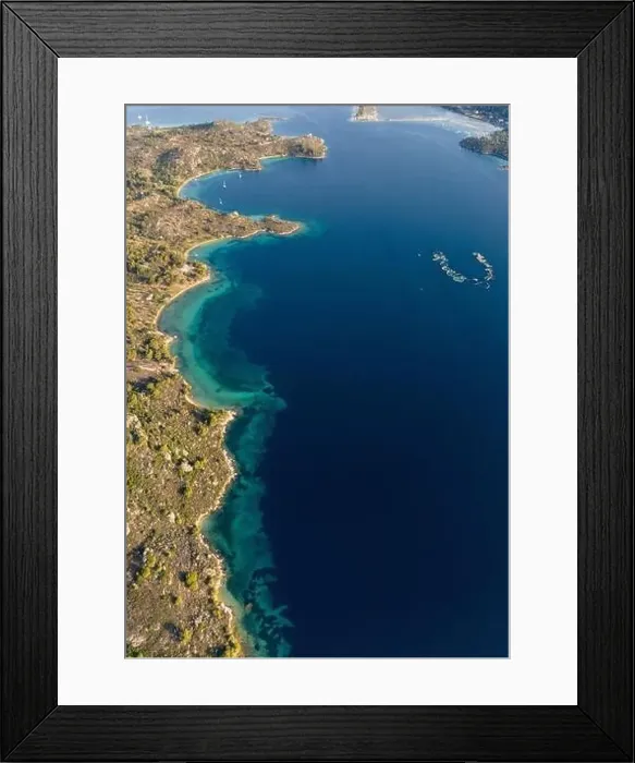 Framed Print : Diaporos Island, Halkidiki, Aerial shot Framed Print : Diaporos Island, Halkidiki, Aerial shot