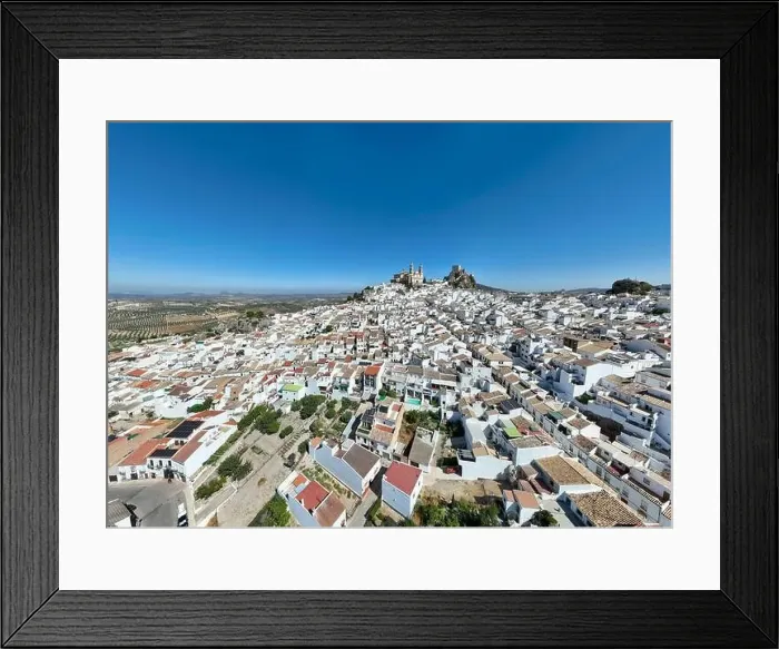 Framed Print : aerial view of the municipality of Olvera in the province of Cadiz, Andalusia Framed Print : aerial view of the municipality of Olvera in the province of Cadiz, Andalusia