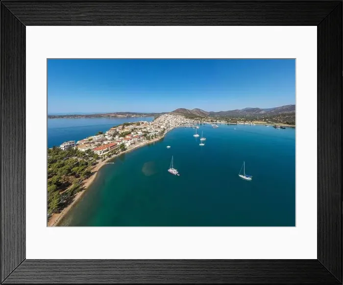 Framed Print : Greece, Aerial drone view of Ermioni Framed Print : Greece, Aerial drone view of Ermioni