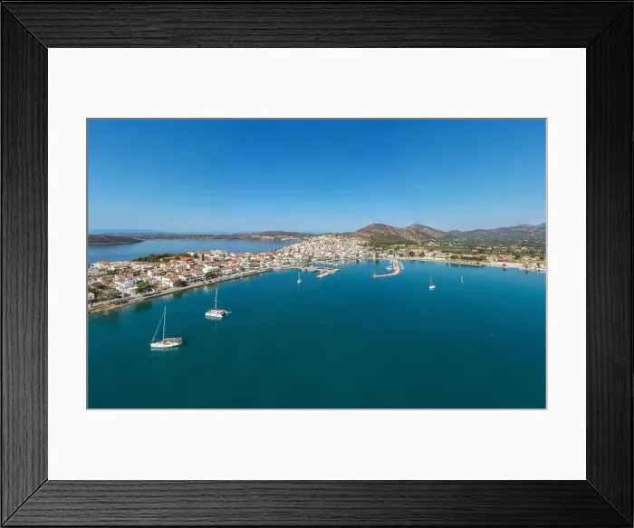 Framed Print : Greece, Aerial drone view of Ermioni Framed Print : Greece, Aerial drone view of Ermioni