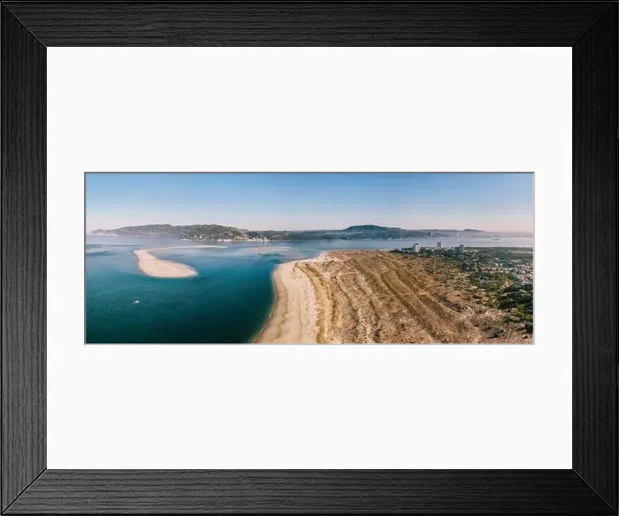 Framed Print : Aerial drone panoramic view of Troia Framed Print : Aerial drone panoramic view of Troia