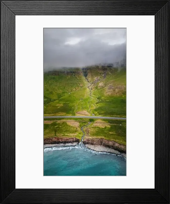 Framed Print : Grundarfjordur, Iceland, Drone Footage Framed Print : Grundarfjordur, Iceland, Drone Footage