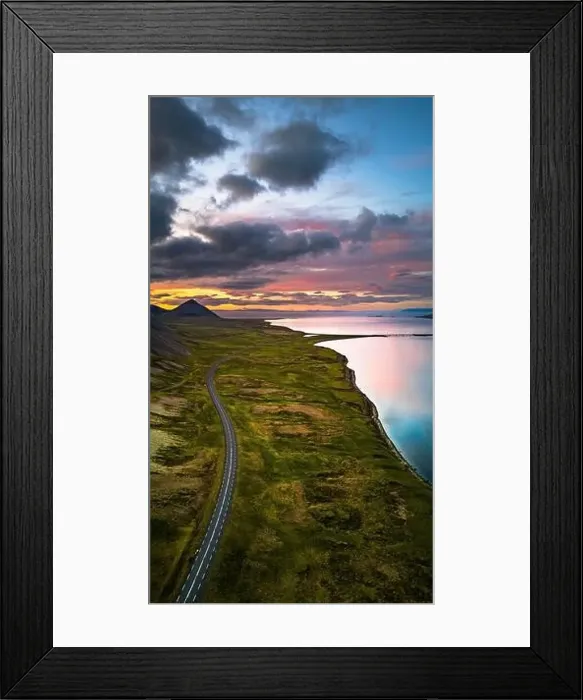 Framed Print : Grundarfjordur, Iceland, Drone Footage Framed Print : Grundarfjordur, Iceland, Drone Footage