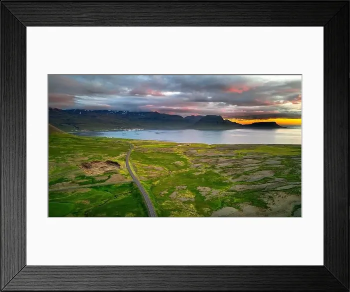 Framed Print : Grundarfjordur, Iceland, Drone Footage