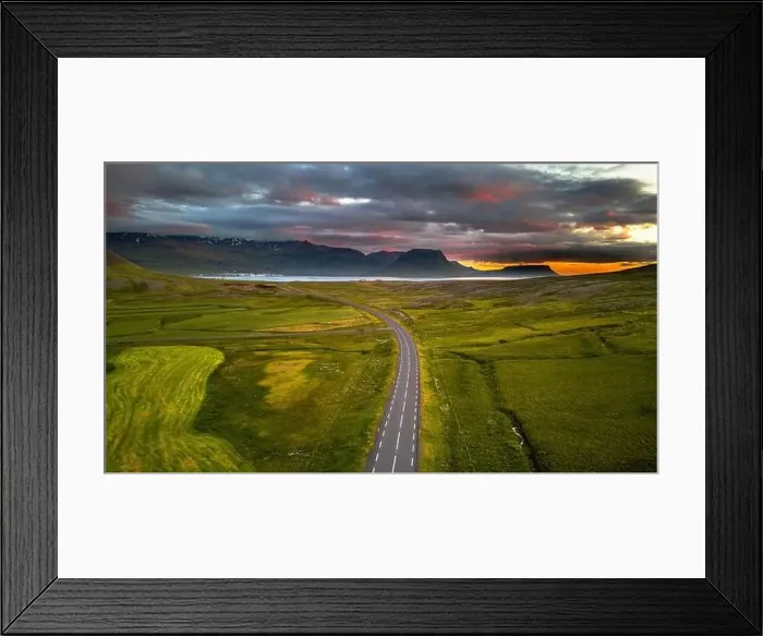 Framed Print : Grundarfjordur, Iceland, Drone Footage Framed Print : Grundarfjordur, Iceland, Drone Footage