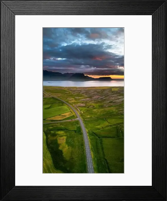 Framed Print : Grundarfjordur, Iceland, Drone Footage Framed Print : Grundarfjordur, Iceland, Drone Footage
