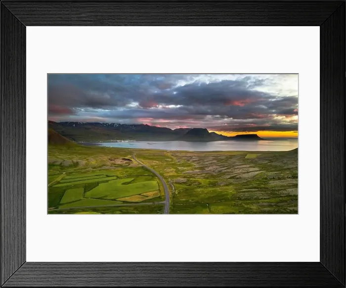 Framed Print : Grundarfjordur, Iceland, Drone Footage Framed Print : Grundarfjordur, Iceland, Drone Footage