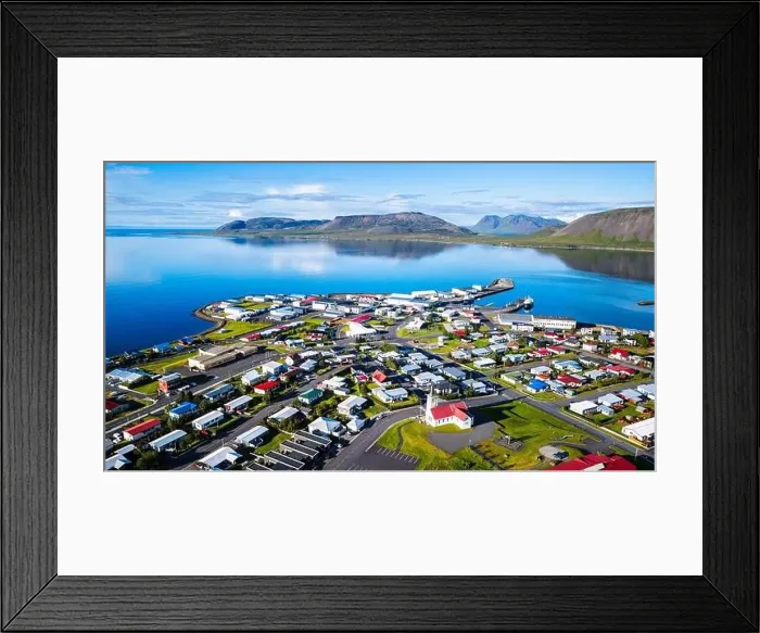Framed Print : Grundarfjordur, Iceland, Drone Footage Framed Print : Grundarfjordur, Iceland, Drone Footage