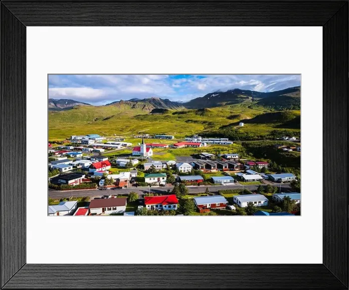 Framed Print : Grundarfjordur, Iceland, Drone Footage Framed Print : Grundarfjordur, Iceland, Drone Footage