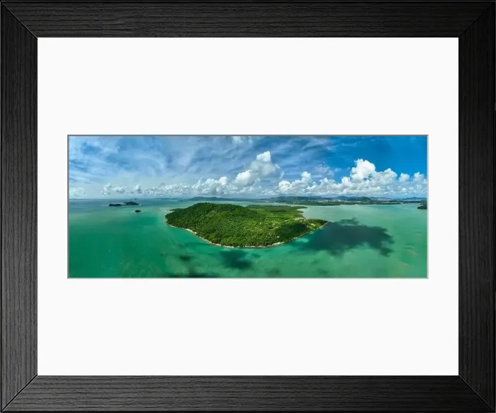 Framed Print : Panorama view of tropical sea at Phuket island in Thailand Framed Print : Panorama view of tropical sea at Phuket island in Thailand